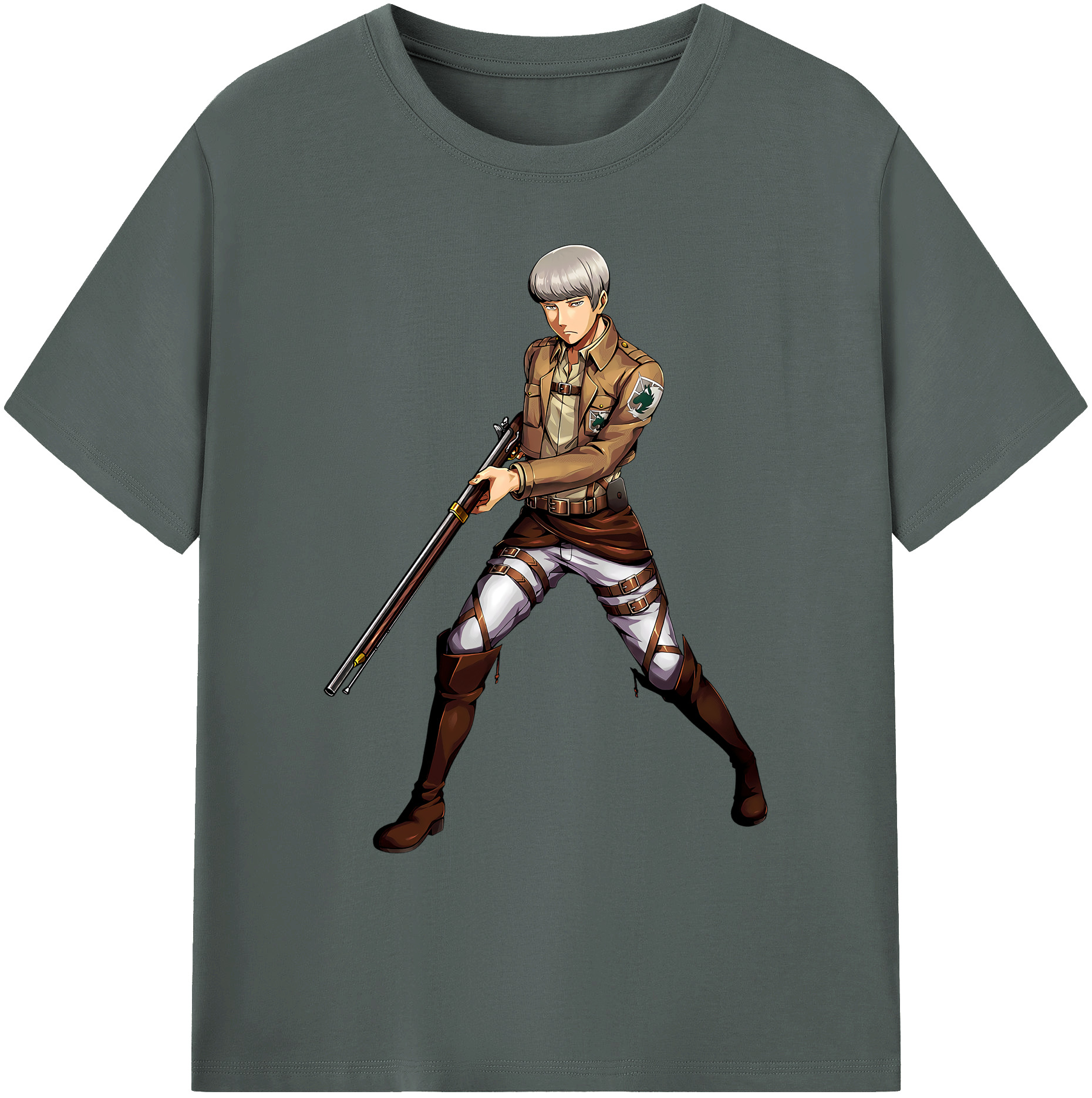 （画像用） 進撃の巨人 Attack on Titan 綿100％ メンズ半袖Tシャツ｜肌触りやわらか＆通気性